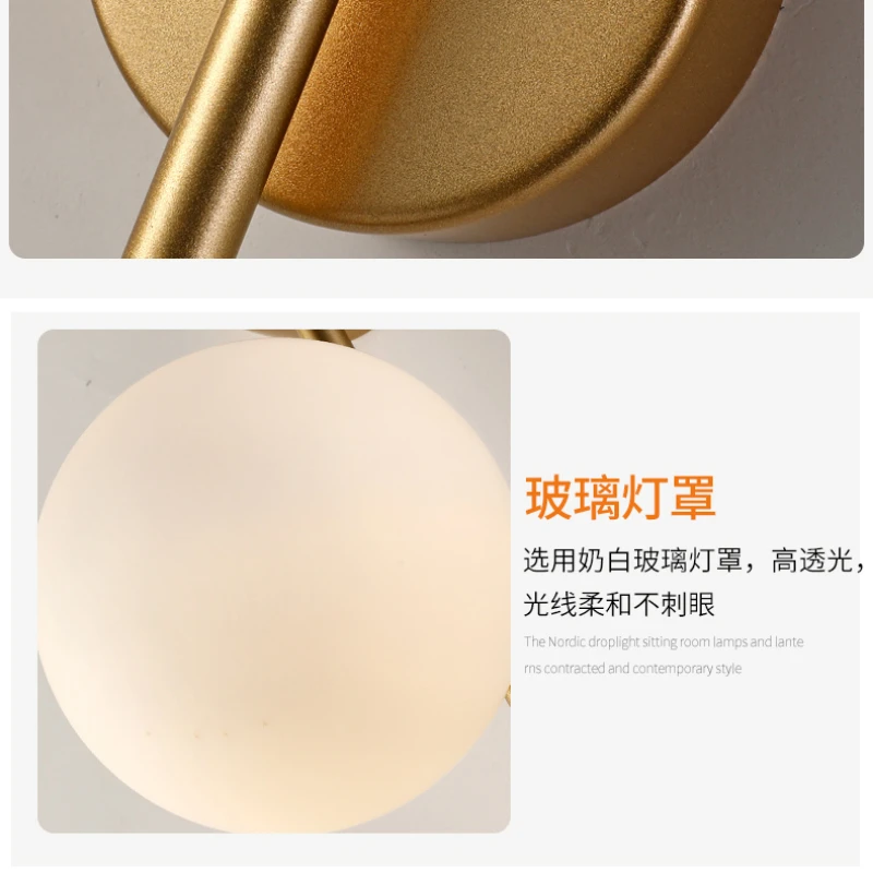 Lámpara de pared de cristal LED dorada recargable por USB con atenuación de control remoto, aplique de cabecera moderno para decoración de dormitorio y pasillo