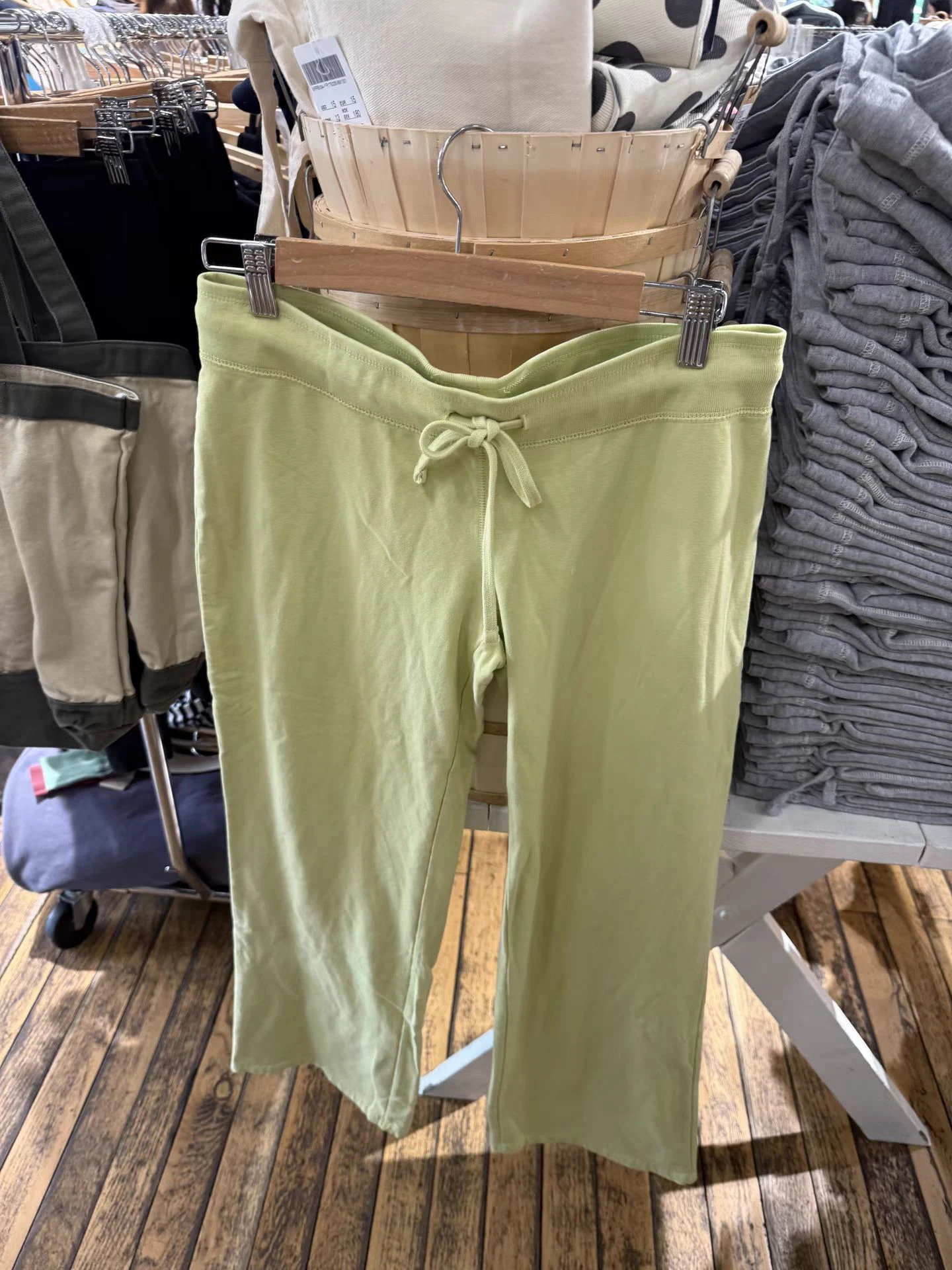 Pantalones deportivos de algodón con cordón de color amarillo mostaza para mujer, pantalones largos rectos de cintura baja, informales, lisos, combinables con todo, novedad de verano