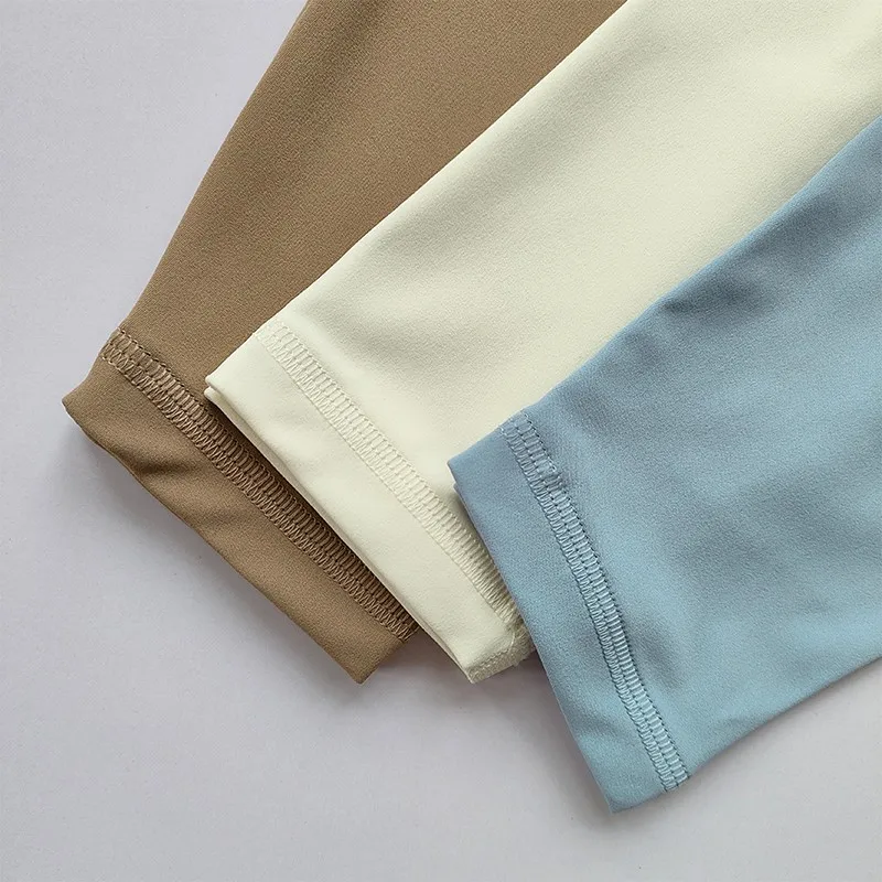 Mallas de Yoga de cintura alta para mujer, mallas deportivas suaves y transpirables, pantalones elásticos para gimnasio y Fitness, mallas deportivas de alta calidad