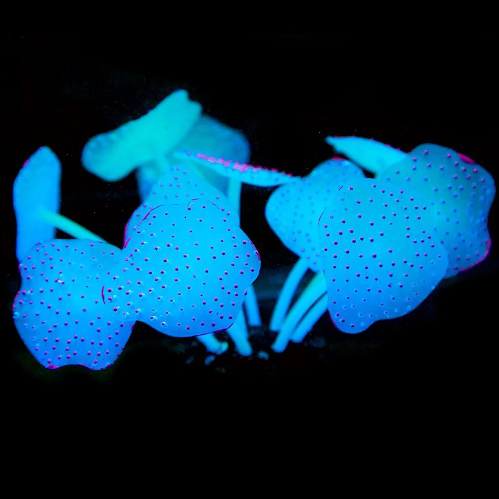 Acuario de Coral con ventosa, planta de silicona de Coral Artificial con adorno de ventosa, decoración de paisaje de agua, accesorios para acuario