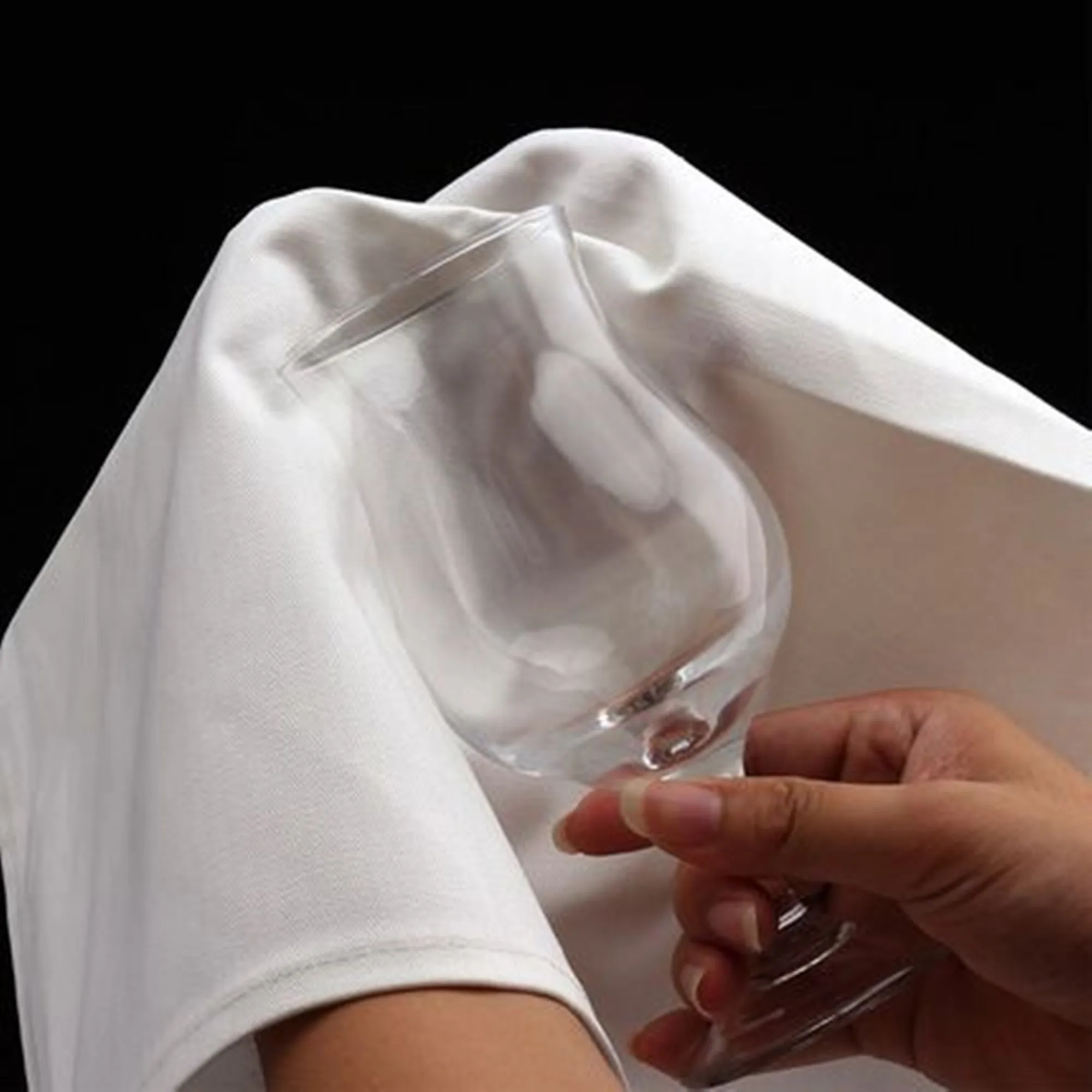 12 Uds. 100% algodón RESTAURANT DINNER ropa de lino blanco 50x50cm pezones de humeante PREMIUM
