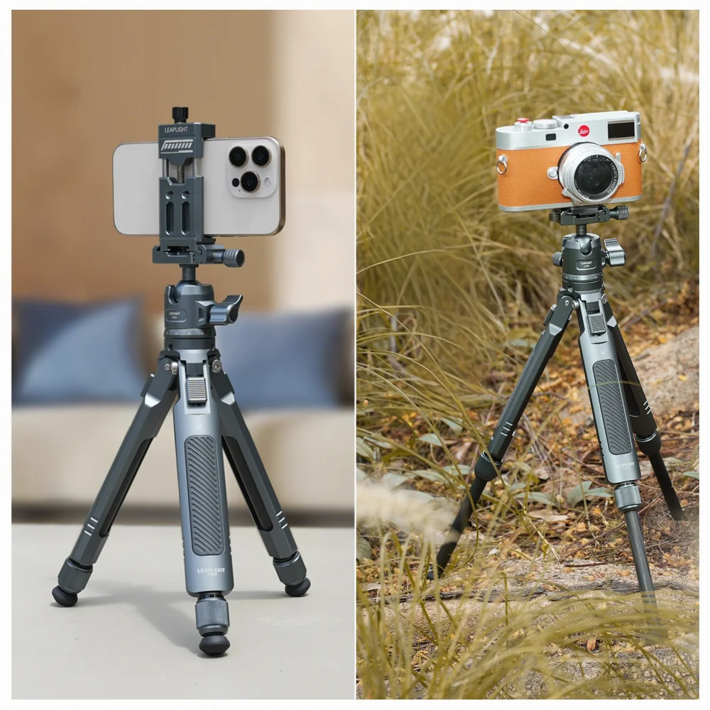 Nuevo Trípode Telescópico de Fibra de Carbono para Cámara, Trípode de Escritorio con Cabezal de Bola de 1/4 para DJI Ronin RS4 MINI Gimbal, Cámara DSLR, Video VLOG