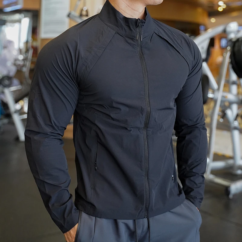 Chaquetas impermeables de secado rápido para hombre y mujer, ropa a prueba de viento para correr, gimnasio, Fitness, escalada, senderismo, deportes al aire libre, Otoño e Invierno