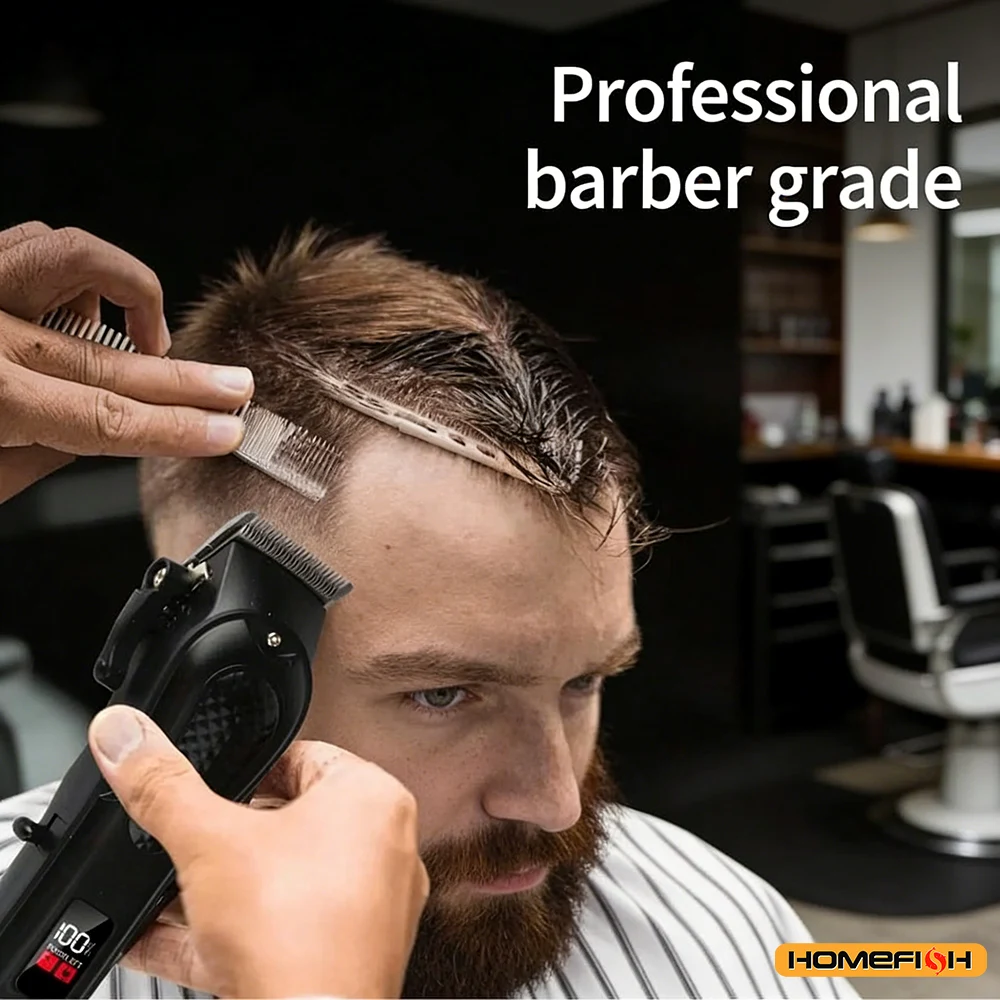Cortadora de Pelo y Recortadora de Barba Profesional Recargable por USB, Inalámbrica, Regalo Ideal para Hombres