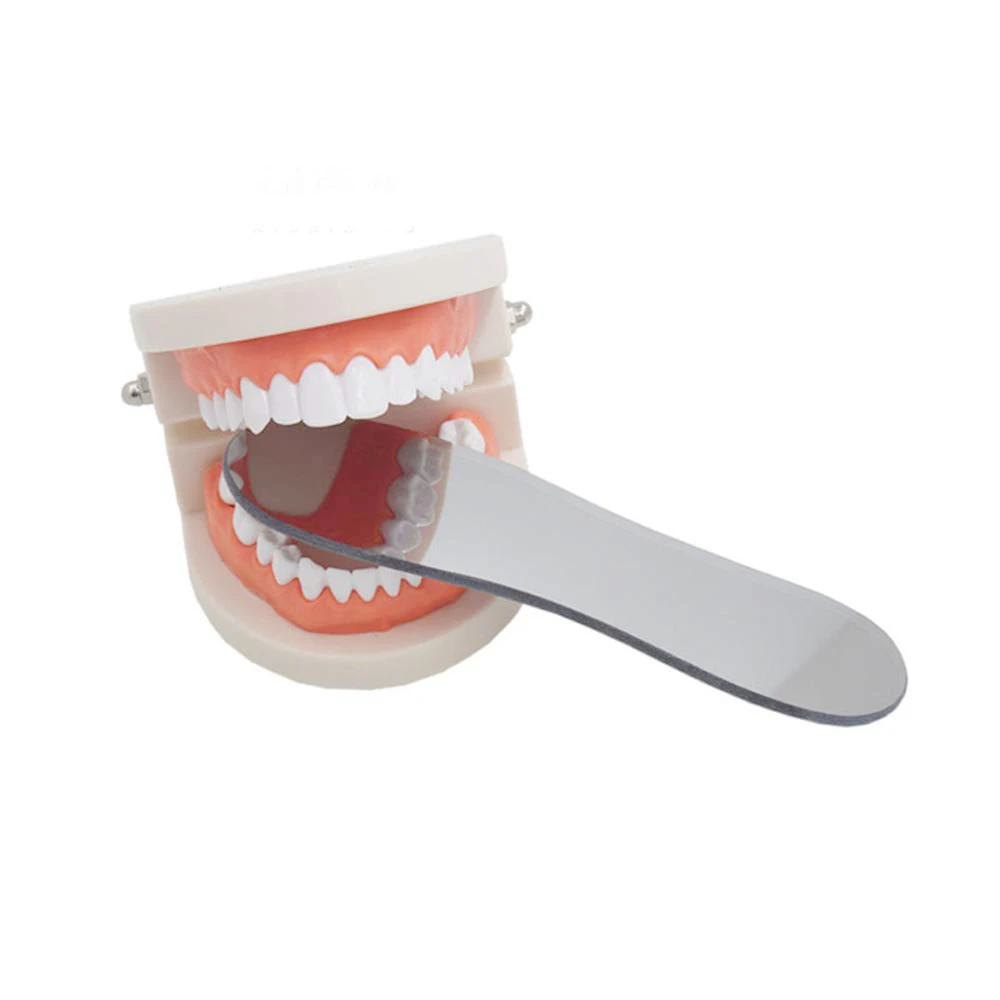 Espejo de ortodoncia Dental, Reflector oclusal de doble cara, espejos de fotografía Dental de titanio recubiertos de vidrio Oral