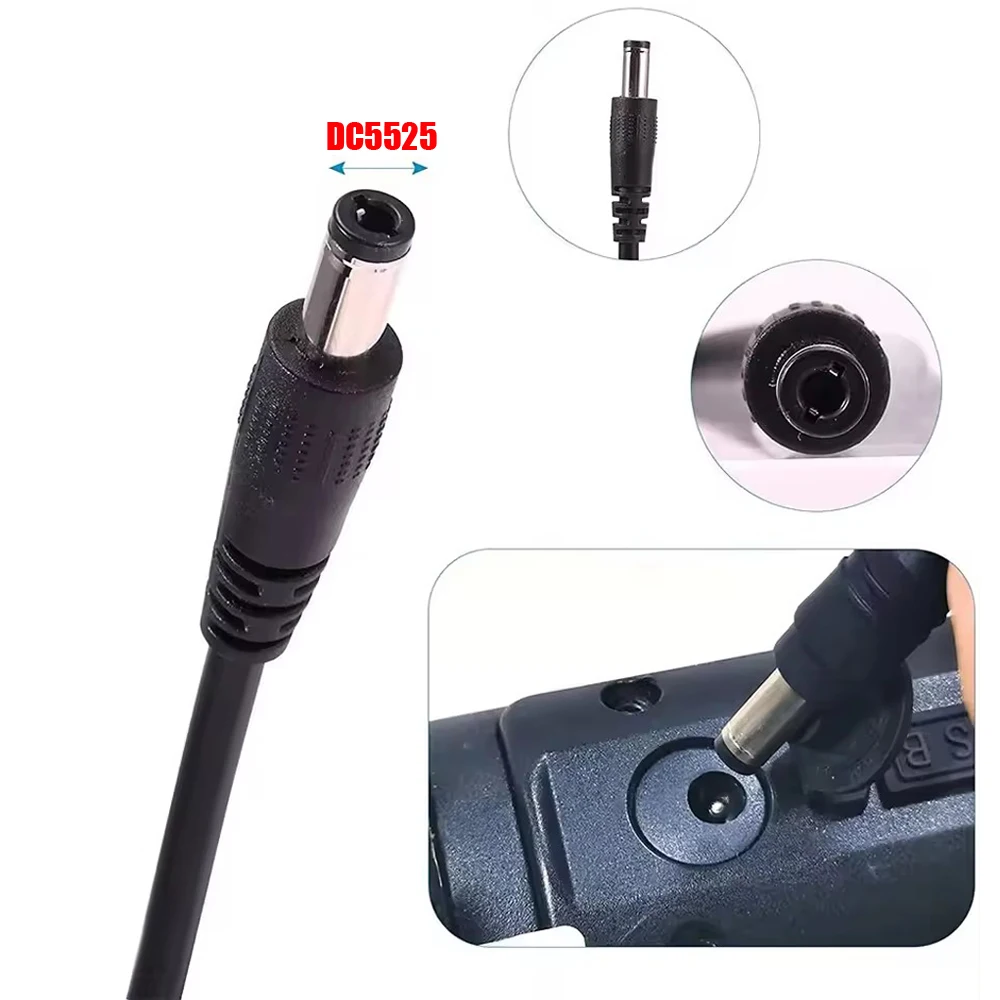 Cargador de batería de iones de litio de 12,6 V, 16,8 V, 21 V, 2A, para herramientas eléctricas, con adaptador de corriente CC para paquete de baterías de destornillador