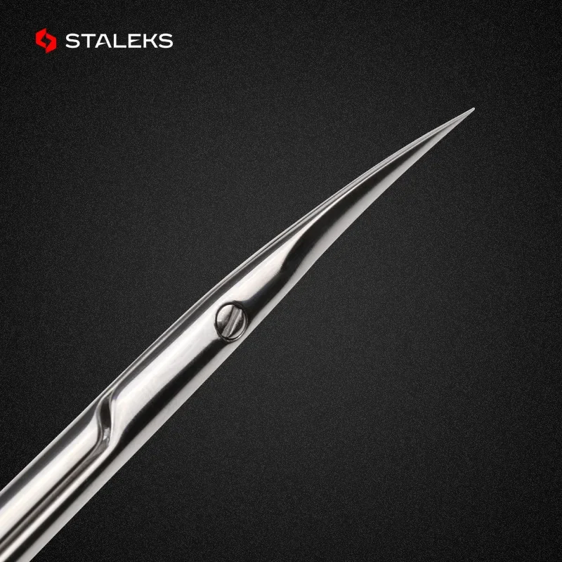 STALEKS SE-20-2 tijeras para uñas, tijeras para cejas y codo de acero inoxidable de alta calidad, herramienta de maquillaje para el cabello de la nariz