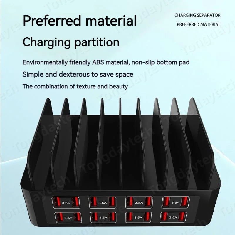 Cargador rápido Universal Multi USB tipo C de 150W, soporte de estación de carga MAX de 16 puertos 3.5A para Ipad Iphone 17 16 Samsung Xiaomi Tablet