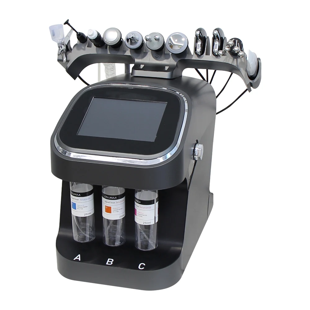 Máquina Multifuncional para el Cuidado Facial AOKO H202, Máquina de Hidrógeno y Oxígeno para la Piel, 10 en 1, Limpieza Profunda, Cuidado de la Piel, para Uso en Casa como SPA