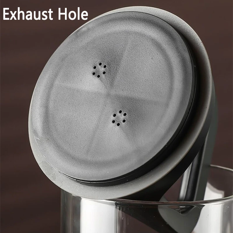 Tanques sellados al vacío para granos de café, almacenamiento de alimentos en la cocina, contenedor de vidrio transparente, recipiente para té a prueba de humedad, latas de mantenimiento fresco para el hogar
