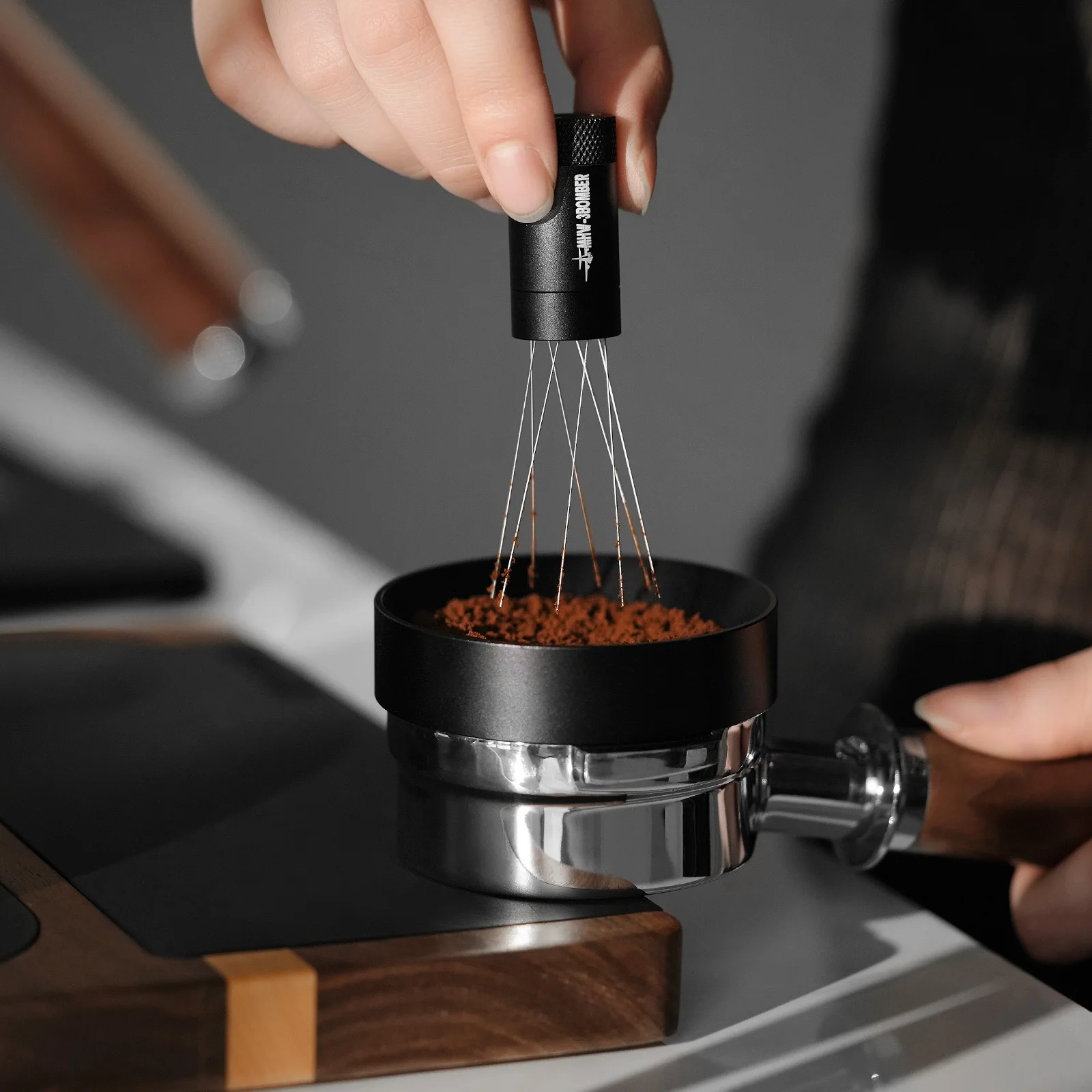 Herramientas WDT de MHW-3BOMBER 2,0, distribución de agitación de café, soporte de absorción magnética ajustable, accesorios para Espresso, regalos de Barista