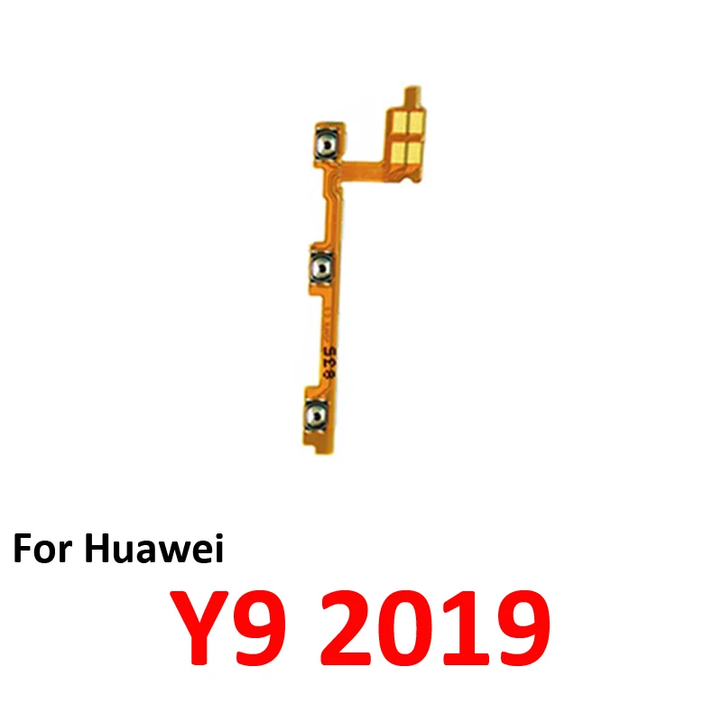 Para Huawei Y9 2019, Nuevo Botón de Encendido/Apagado y Volumen, Tecla Externa Interna, Cable Flexible, Piezas de Repuesto, Negro, Verde, Azul