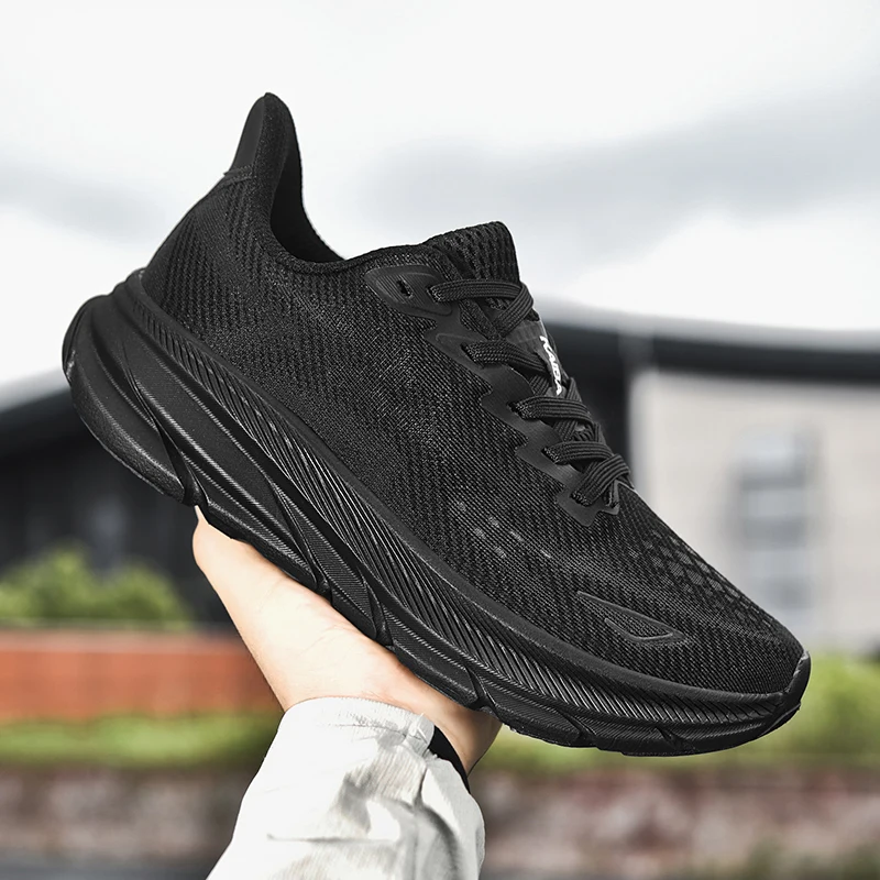 Zapatos para correr para hombre, zapatos de lujo para parejas, zapatillas de deporte para exteriores, amortiguación, malla transpirable, zapatillas de entrenamiento todoterreno, antideslizantes, a la moda