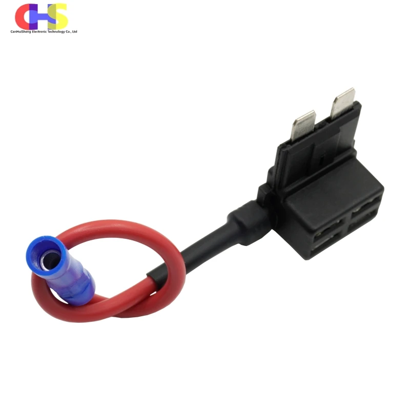 (1-15PCS) 12V 16AWG Adaptador de derivación de circuito Add-a-circuit Micro Mini Estándar ATM APM Portafusibles tipo cuchilla Para mantenimiento eléctrico automotriz