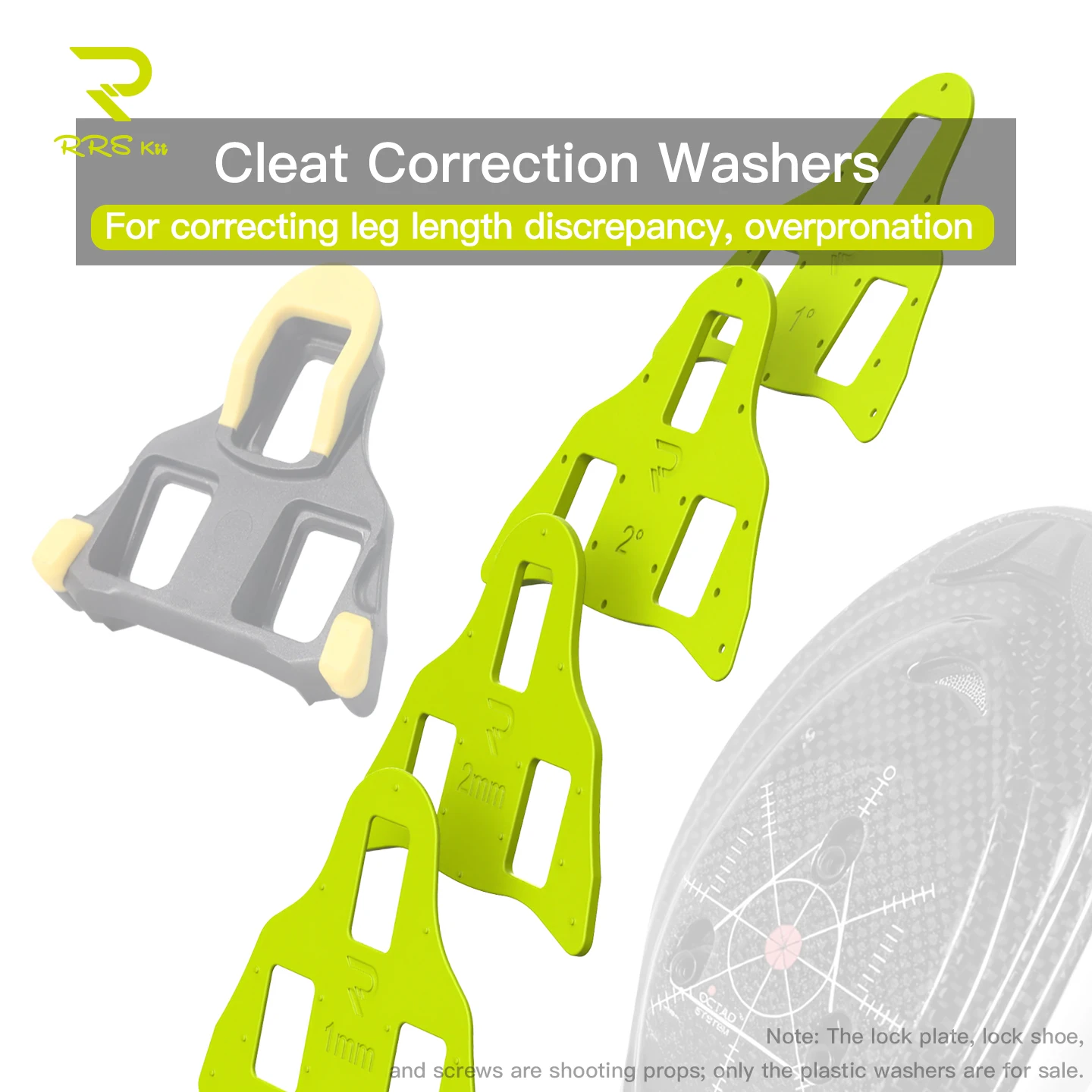 Rrskit Separadores de Corrección para Tacos de Ciclismo, Espaciadores para Diferencia de Longitud de Pierna para Pedales SPD TIME MTB Speedplay, Accesorios para Pedales MTB