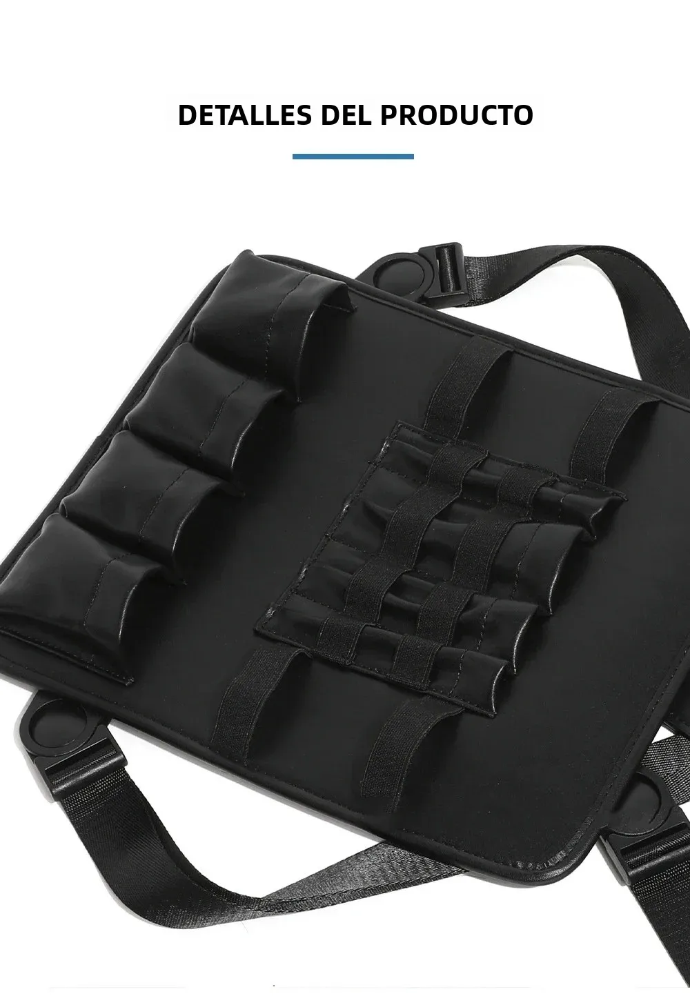 Kit de Herramientas Multifuncional Profesional para Barbería con Correa para el Hombro, Bolsa de Pecho, Tijeras, Peine, Bolsa para Herramientas de Peluquería para Salón y Hogar