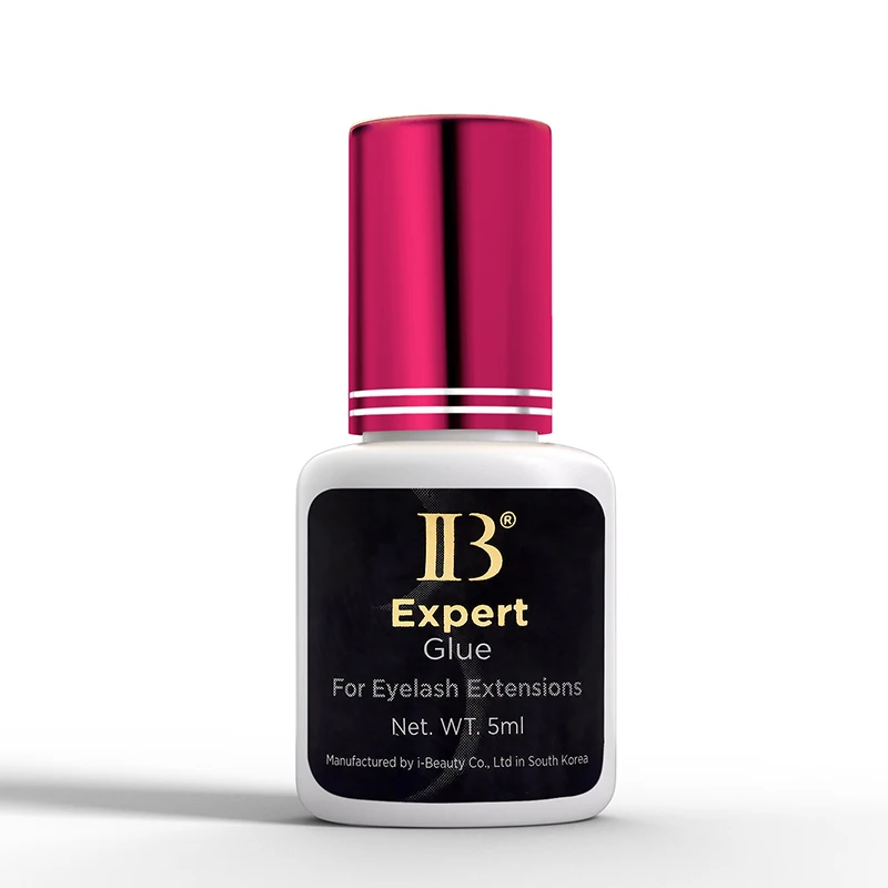 5 botellas Corea IBeauty Expert pegamento extensiones de pestañas Original IB vino tapa roja pegamento para pestañas adhesivo para pestañas postizas 5ml 1-2 segundos