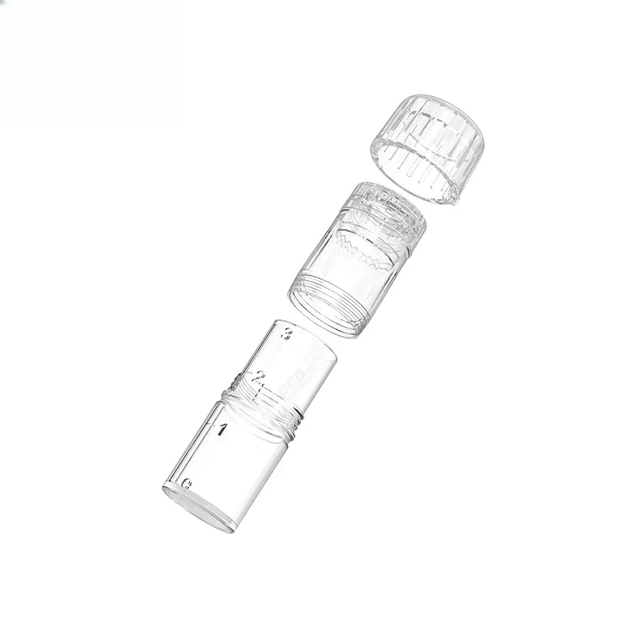20 agujas de repuesto de 0,25mm, cartuchos con botella de solución de 3ml, salida de líquido ajustable, aguja de repuesto para Dr Pen H3/H5