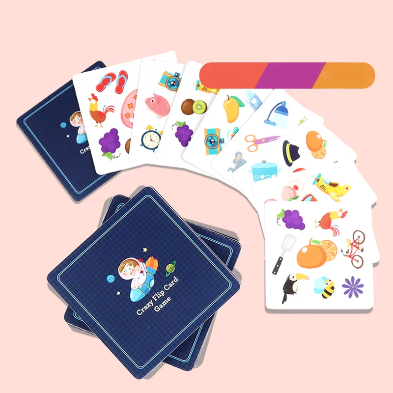Juguetes Montessori, juego de cartas de golpe, juego de cartas, entrenamiento de memoria, juego de cartas a juego, juguete educativo cognitivo de animales para niños