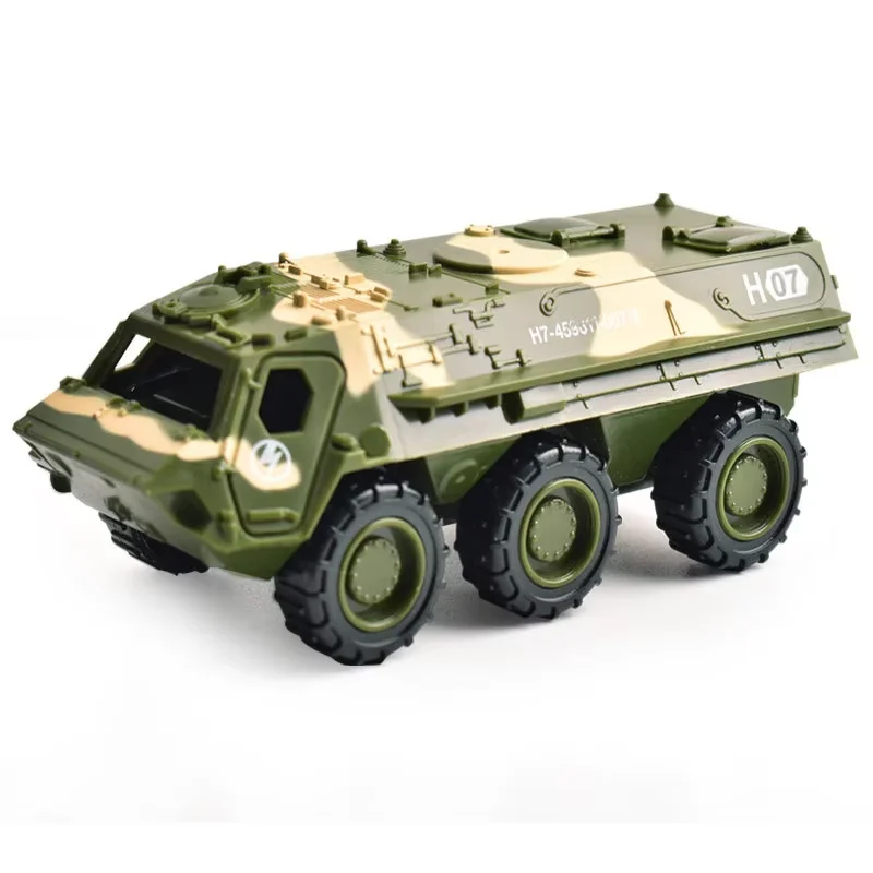 Coche de aleación de Metal, simulación de mecanismo de relojería, tanque armado militar, vehículo blindado, coche, camión, juguete para niños, modelo de helicóptero