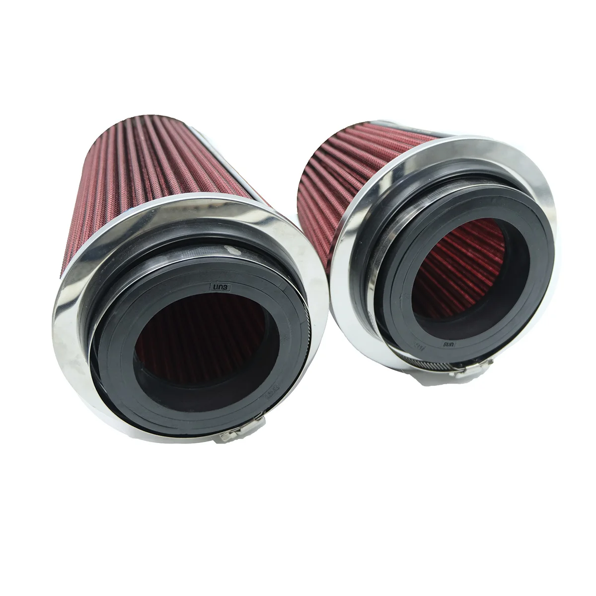 Filtro de aire para coche, filtro de entrada de alto flujo, filtro de entrada, cono de malla de potencia deportiva, Kit de inducción de aire frío, piezas universales para coche de 76/89/101MM