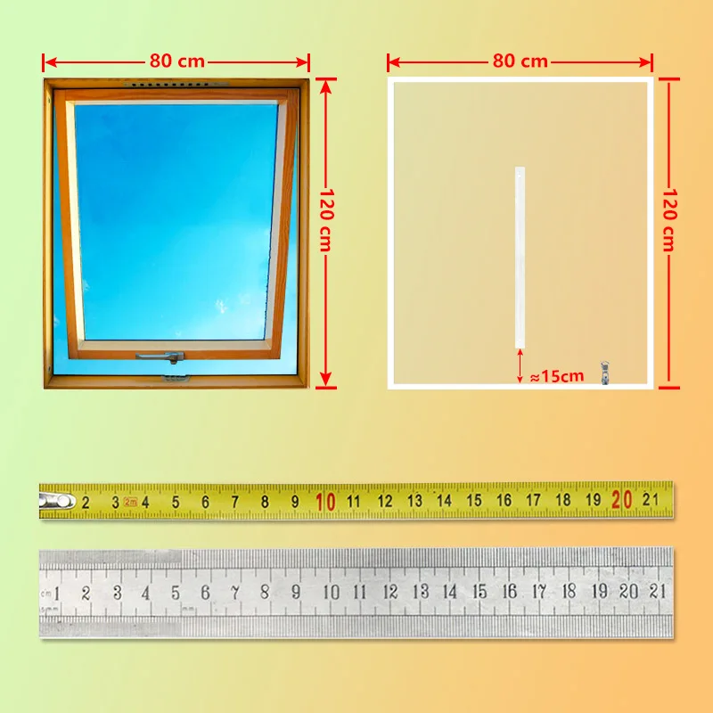 TYMF-malla Invisible de fibra de vidrio para ventana de ático, cremallera blanca, tamaño personalizado, prevención de mosquitos y moscas, verano, nuevo