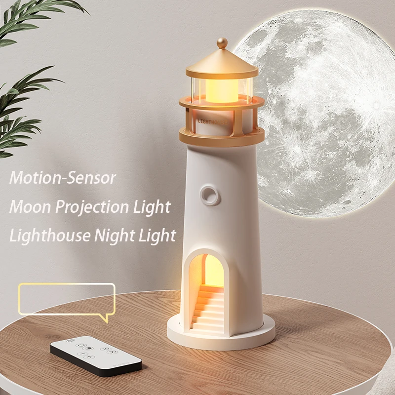 Lámpara de luna, faro de proyección, luz nocturna, Control remoto, Bluetooth, música, Sensor de movimiento, luces ambientales, regalo de cumpleaños y Navidad