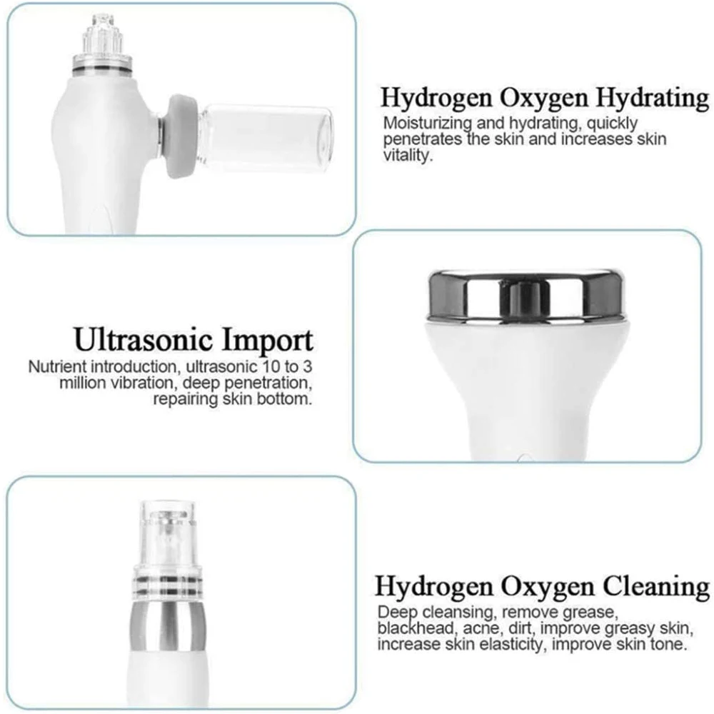 AOKO 6/7 en 1 Dermoabrasión Peel Spa Máquina Facial Rejuvenecimiento de la Piel Hydro Dermoabrasión Aqua Limpieza Profunda Dispositivo de Cuidado de la Piel