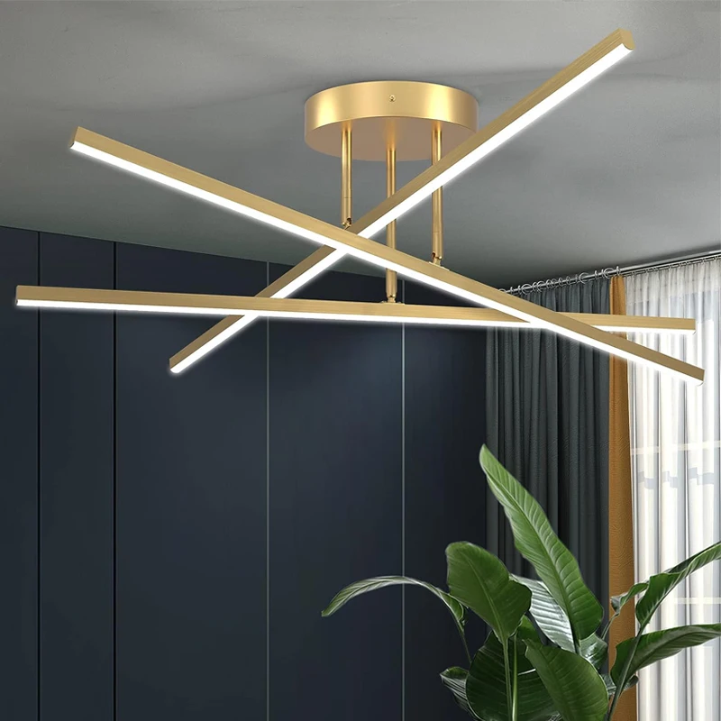 Lámpara de techo 2026, estilo nórdico moderno, LED, para sala de estar, comedor, dormitorio, lámpara de araña de techo