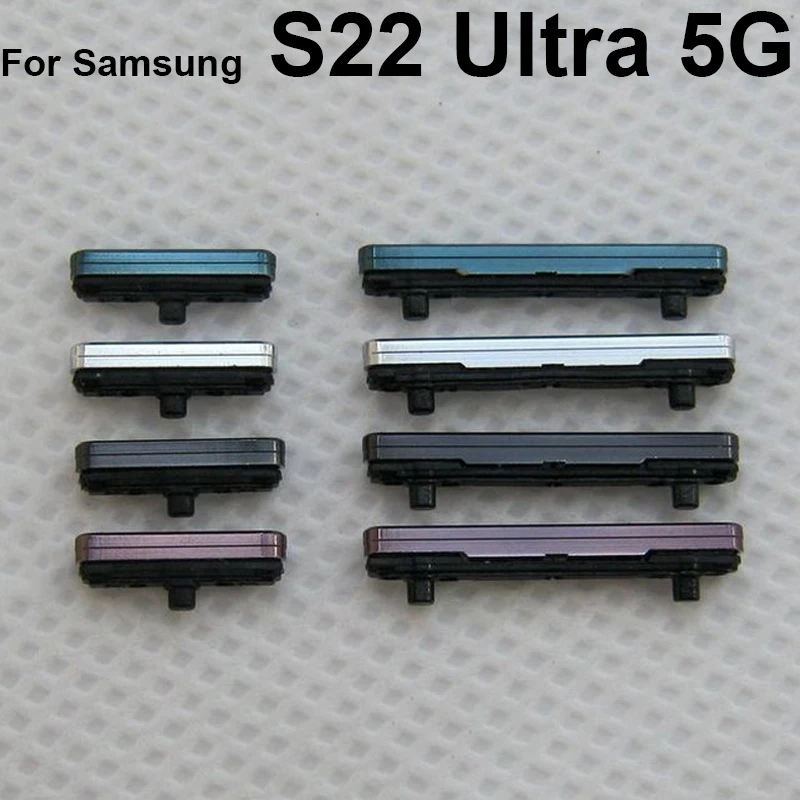 Botón de volumen de encendido y apagado para Samsung Galaxy S22 SM-S901B S22 Plus S906B S22 Ultra SM-S908B 5G botones de volumen lateral teclas de encendido