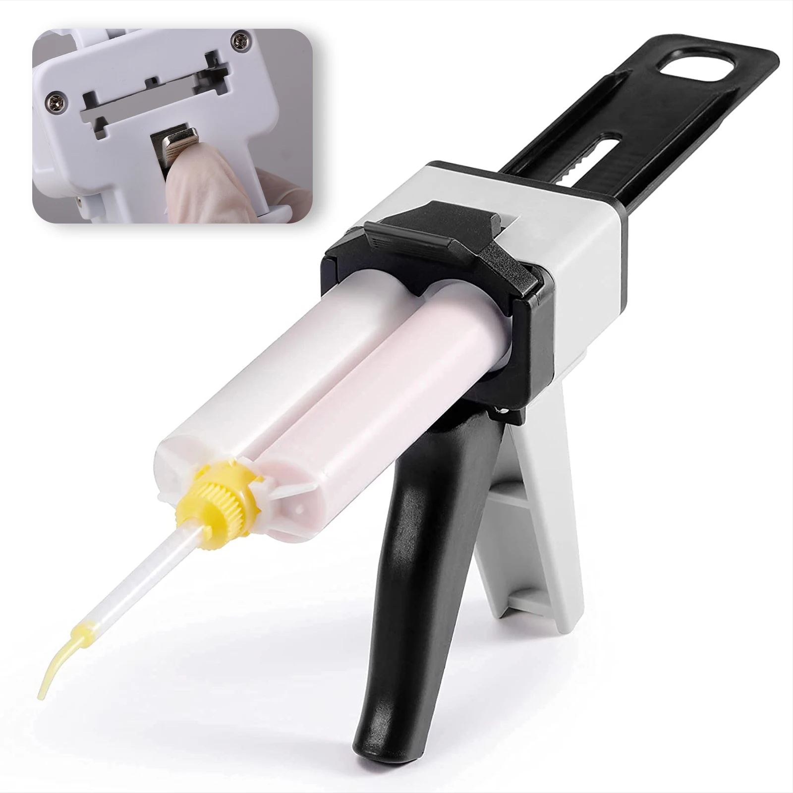 50/100 Uds puntas de mezcla Dental 1:1 puntas de silicona Dental pistola de impresión puntas de mezcla materiales dentales suministros dentales tubo de mezcla