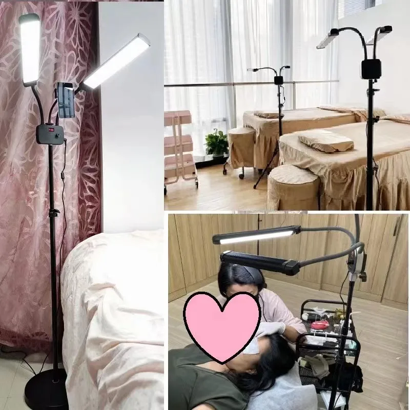 Luz LED para vídeo de 45W, brazos dobles de relleno, tiras largas de luz LED para Selfie, estudio fotográfico, transmisión en vivo, Tiktok Stream