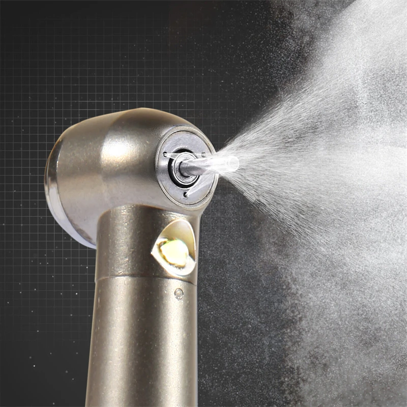 Turbina dental LED NSK de alta velocidad con generador de energía, triple spray interno, 2/4 orificios y botón pulsador