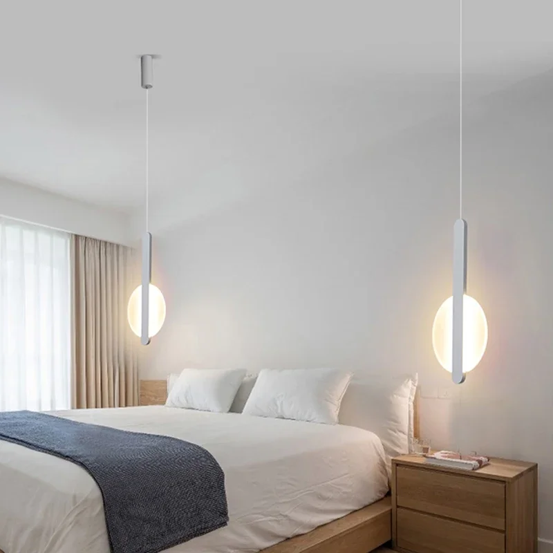 Luces colgantes LED, lámpara colgante moderna, candelabros, iluminación interior, decoración del hogar para sala de estar, dormitorio, lámpara de noche