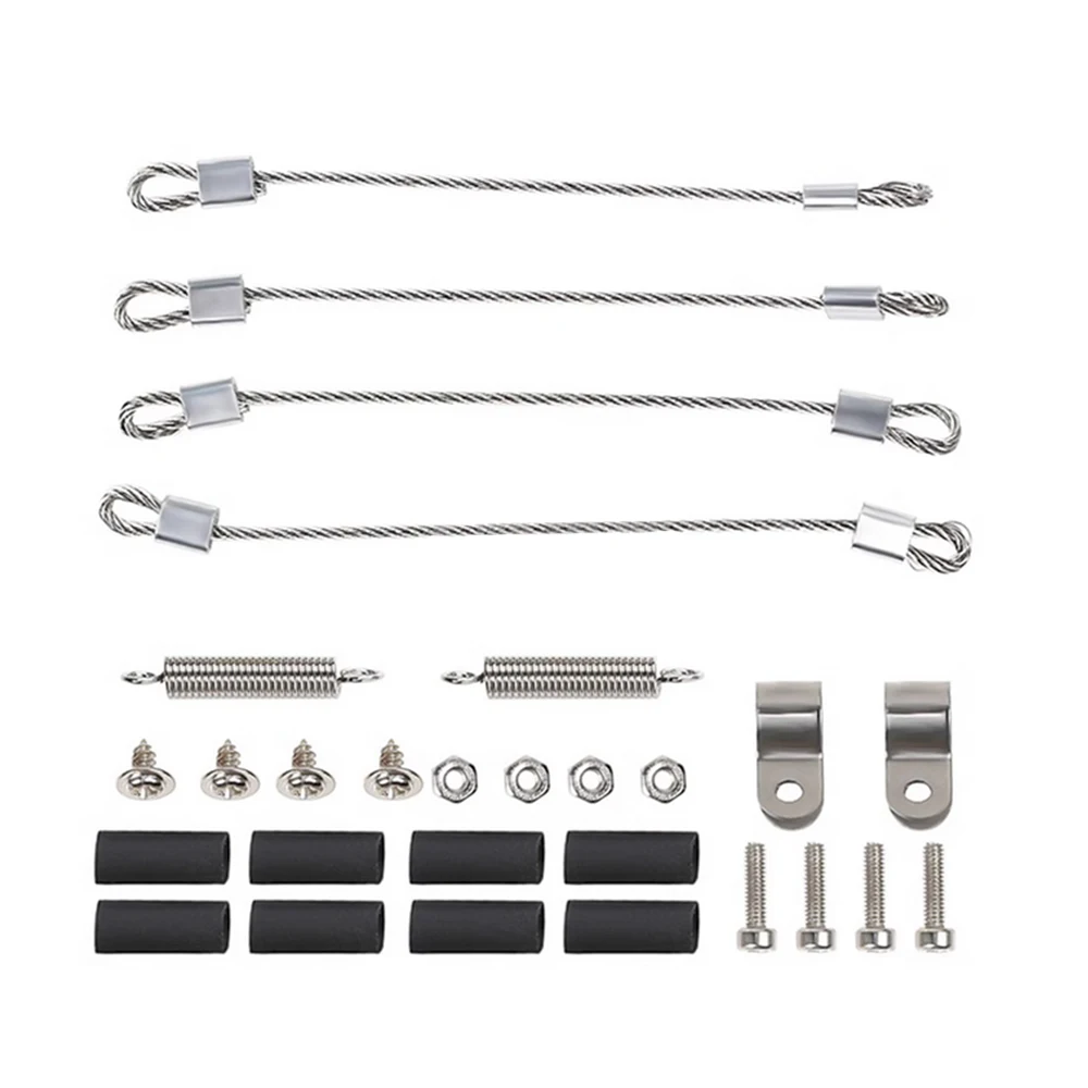 Elevadores de extremidades de cuerda de acero AXSPEED para TRX6 TRX4 Axial SCX10 Tamiya CC01 MST D90 D110 1/10 RC piezas modificadas de coche