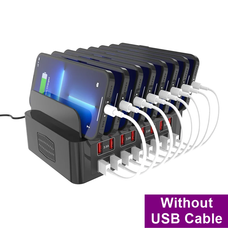 Cargador rápido Universal Multi USB tipo C de 150W, soporte de estación de carga MAX de 16 puertos 3.5A para Ipad Iphone 17 16 Samsung Xiaomi Tablet