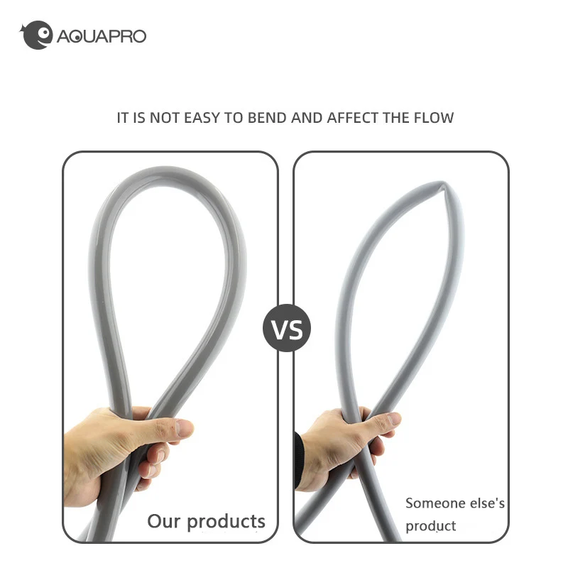 AQUAPRO 3m pecera tubería de agua de PVC tubería de intercambio de agua de acuario resistente a la corrosión bomba de agua filtro cubo tubería de agua suave