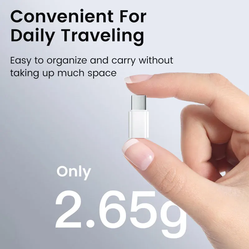 2 uds USB C a Lightning adaptador Lightning hembra a tipo C macho convertidor conector de carga de alta velocidad para iPhone 15 16