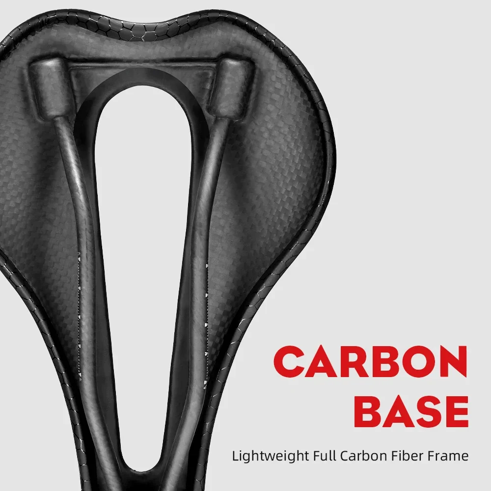 Sillín de bicicleta RYET 5D 6D 7D, asiento de bicicleta de montaña de cuero ultraligero, cojín de asiento de bicicleta de carbono completo, 143mm, 145mm, 155mm, piezas de ciclismo MTB