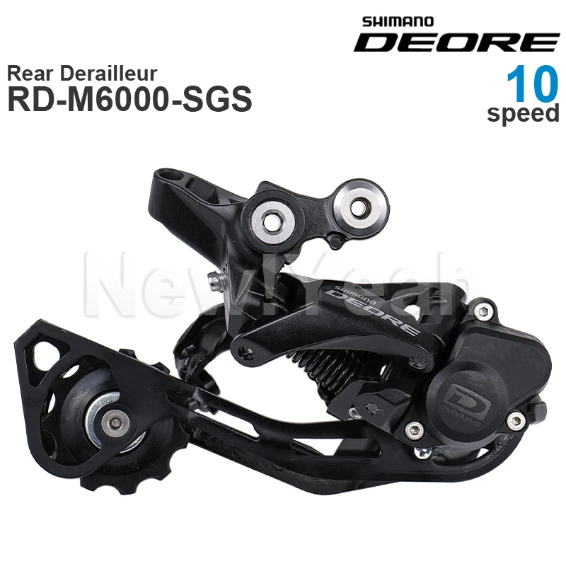 SHIMANO DEORE M6000 Desviador trasero de 10 velocidades RD-M6000-GS RD-M6000-SGS 10- Piezas originales