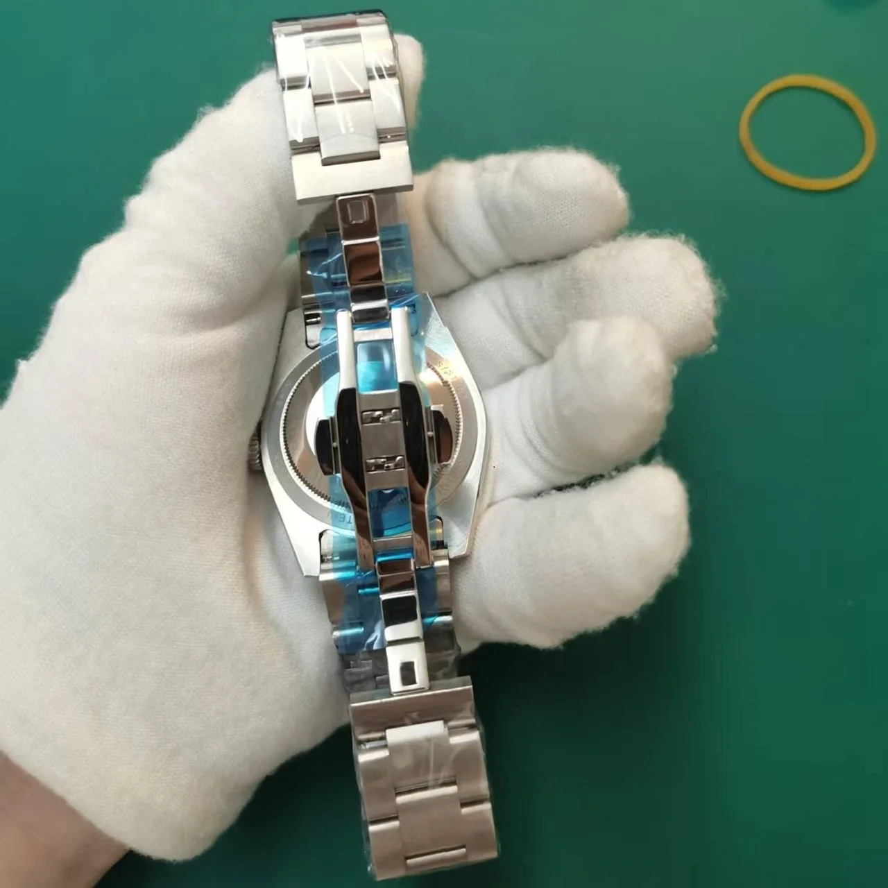 Reloj de Hombre con Cristal de Zafiro, Cuarzo, Cronógrafo, Resistente al Agua 50M, para Natación y Negocios, con Caja de Acero 316L