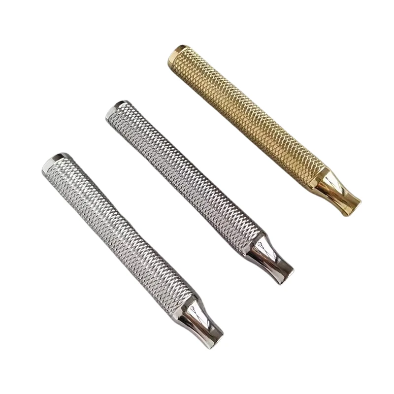 Dscosmetic KVS Mango de afeitadora de seguridad de acero inoxidable 316L