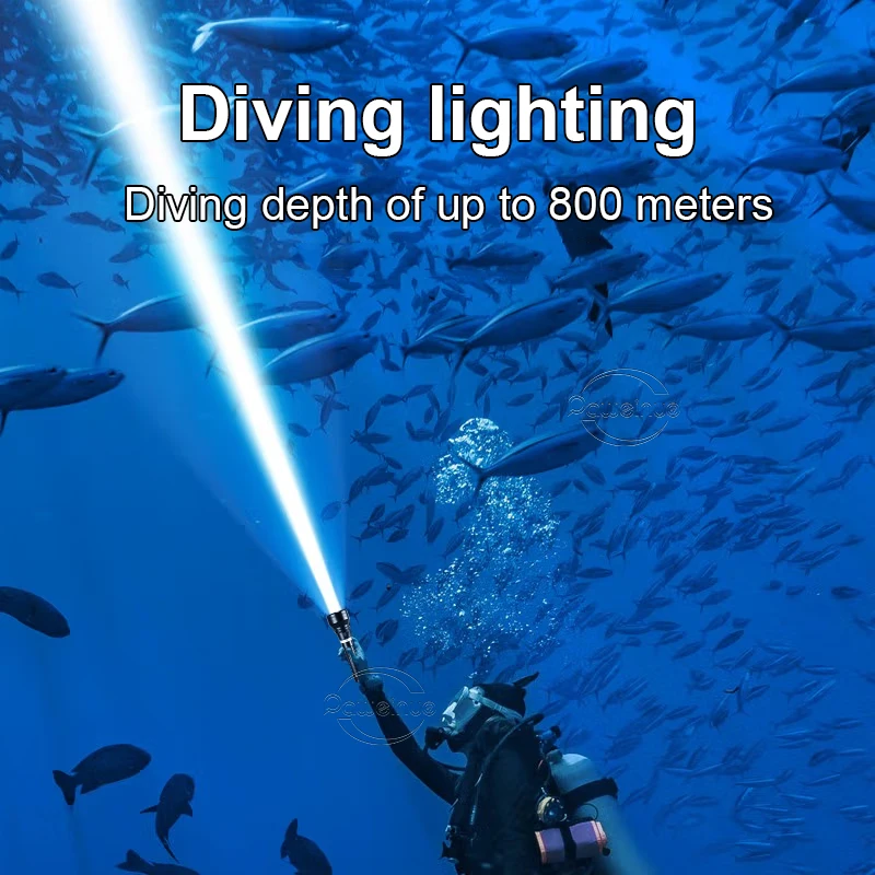 Potente linterna de buceo XHP360 de 10000LM, lámpara subacuática IPX8, antorcha de buceo profesional, linternas LED de alta potencia de 1000M
