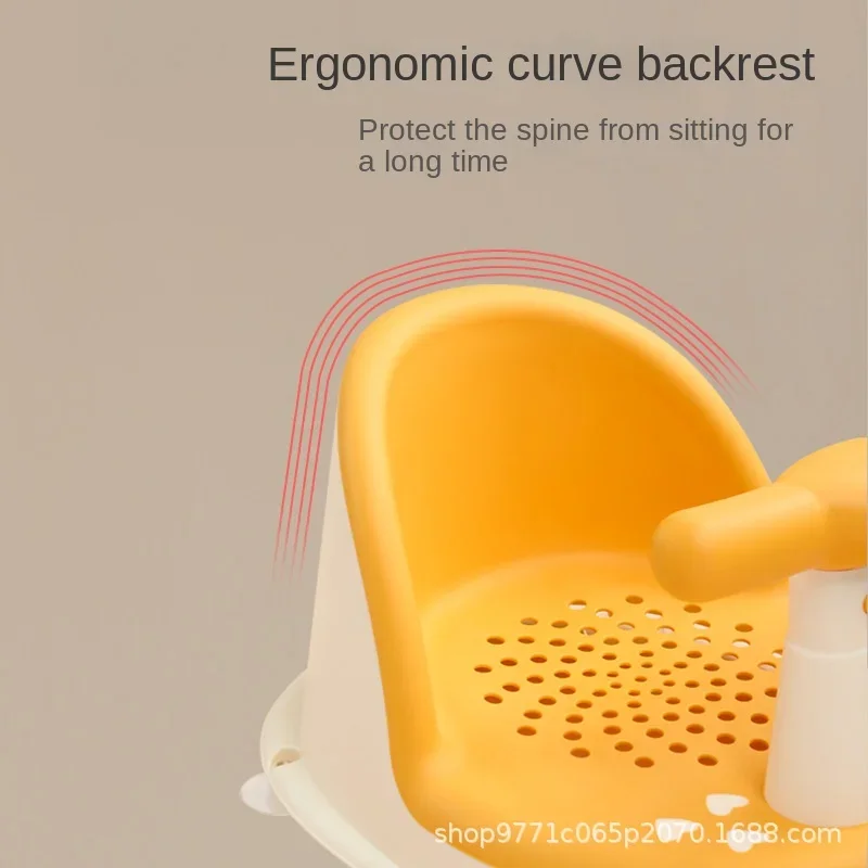 Asiento de Ducha Portátil para Bebés, Silla de Baño Antideslizante para Recién Nacidos, Soporte de Ducha para Niños, para Bebés de 0 a 36 Meses