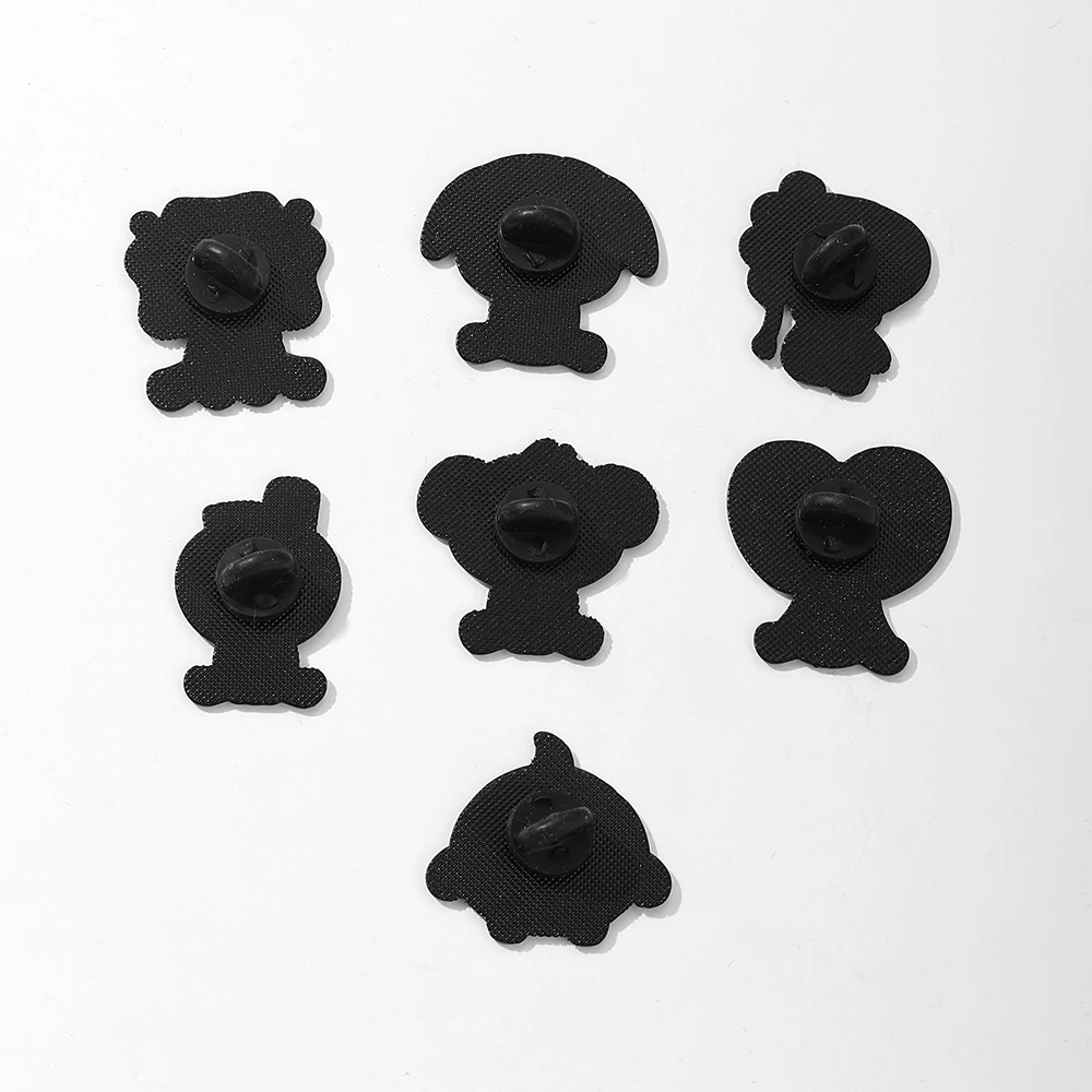 Set de 7 Broches de Esmalte con Personajes de Anime y Kpop, para Mochilas, Ropa, Accesorios, Joyería, Regalos para Fans