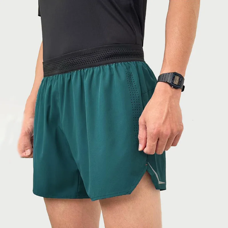 Pantalones cortos para correr para hombre, pantalones cortos deportivos para gimnasio, pista de maratón, 2 en 1, entrenamiento de secado rápido, pantalones cortos para gimnasio y Fitness, pantalones cortos de verano pa