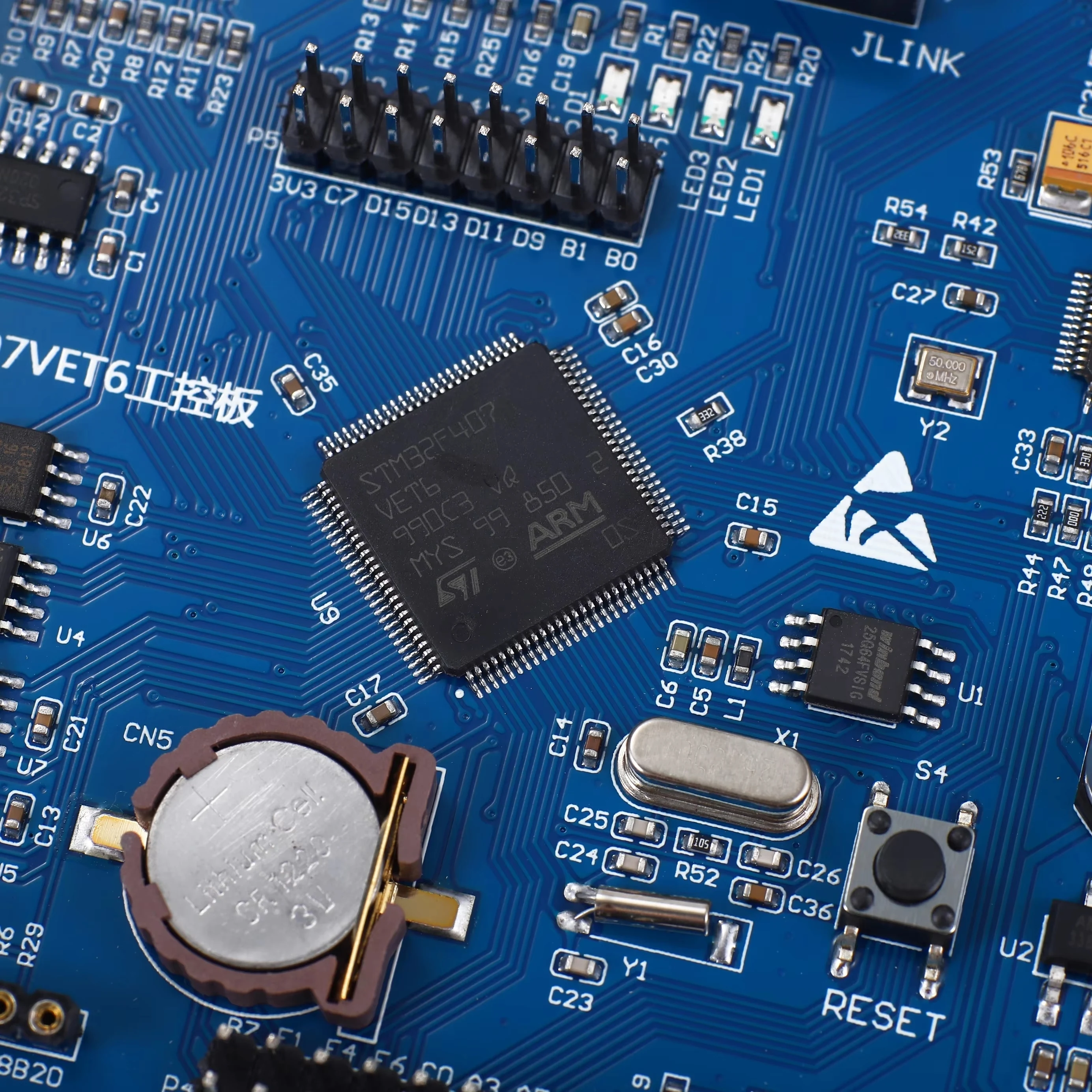 1 Juego de placa de desarrollo de Control Industrial STM32F407VET6 aprendizaje 485 Dual CAN Ethernet Internet de las cosas STM32 Original