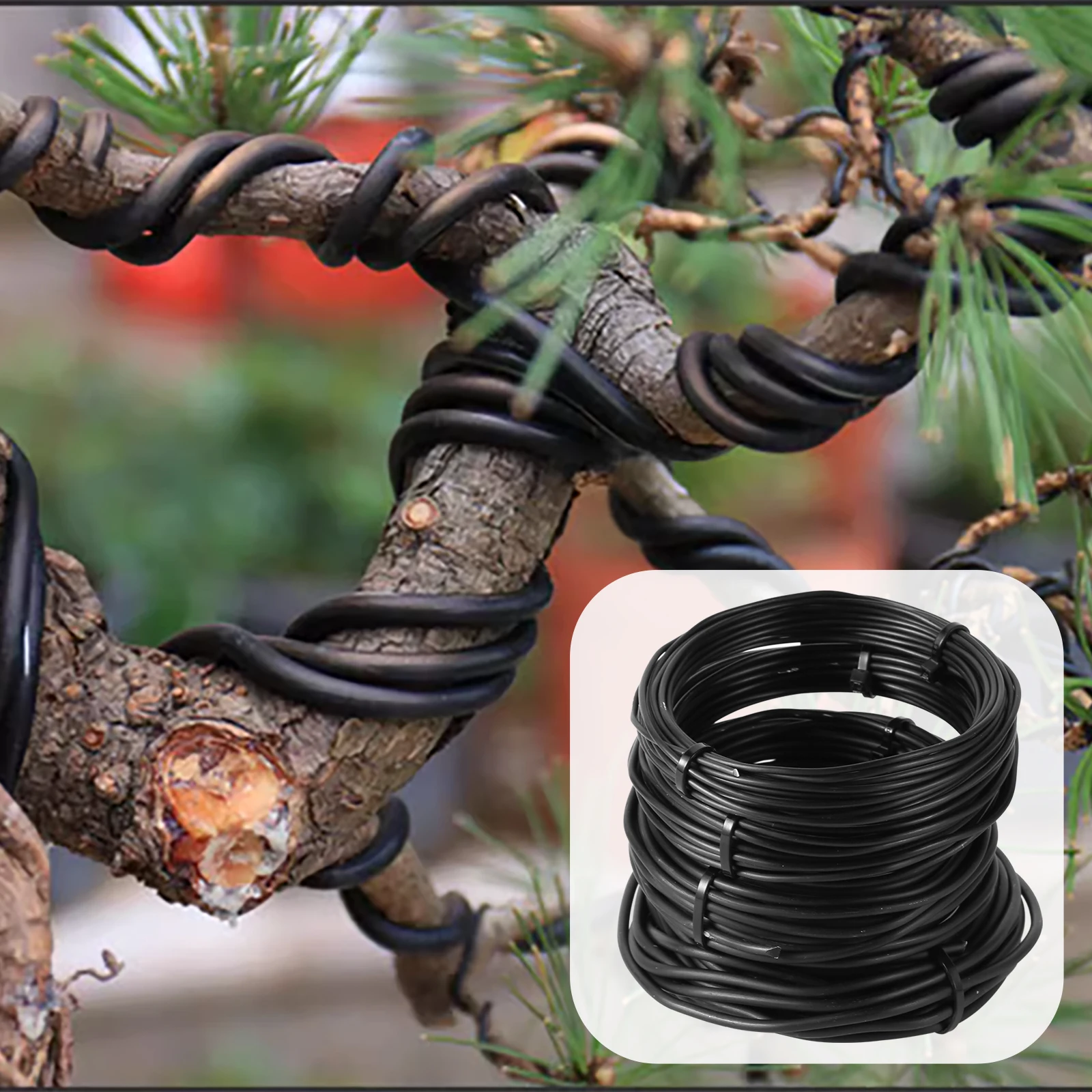 Cables de entrenamiento de bonsái de aluminio, herramientas de modelado de huerto y jardín, accesorios de forma de planta DIY, uso doméstico-3Mm de 1Mm, 10 M