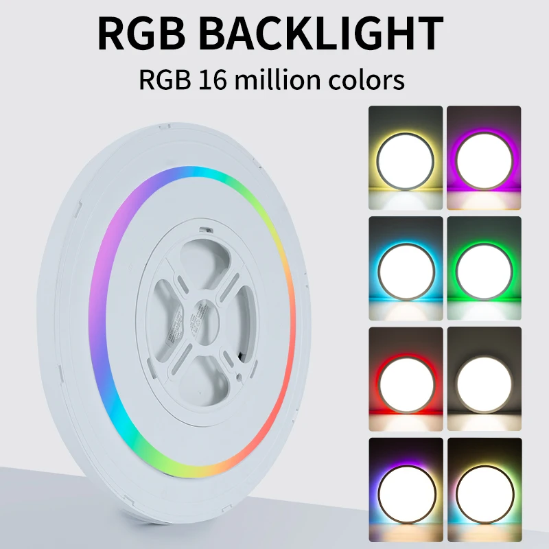 BENEWTON-lámpara de techo inteligente TUYA para decoración de habitación, luz Led RGB, por aplicación Control por voz, Alexa, Google, para el hogar