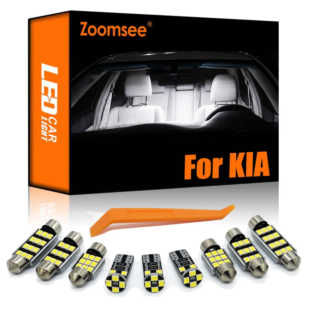 Zoomsee Canbus para KIA Sportage Sorento Ceed Xceed Rio Cerato Picanto Niro Seltos Stonic Interior LED Kit de bombillas para interiores de coche